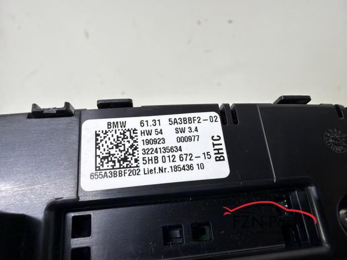 BMW X3 G01 Climatronic paneel achterzijde