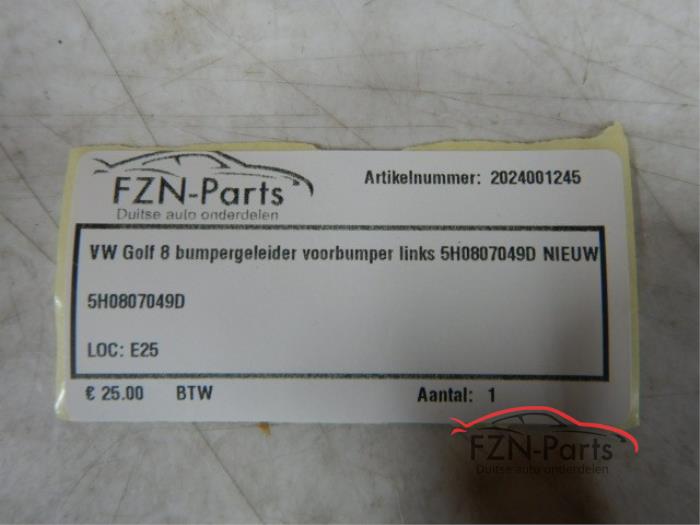 VW Golf 8 Bumpergeleider Voorbumper Links