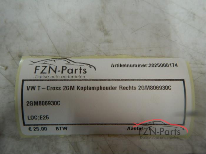 VW T-Cross 2GM Koplamphouder Rechts