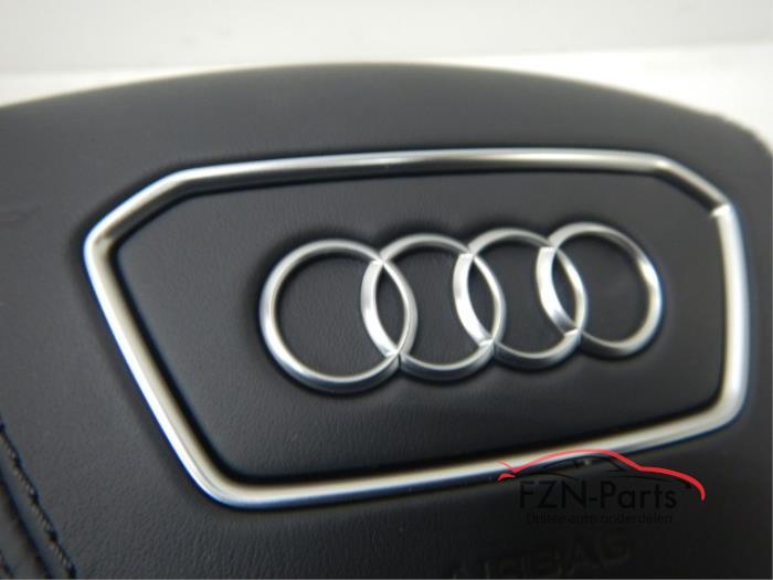 Audi A6 A7 A8 4K 4N Stuurairbag Leer Zwart Stiksel