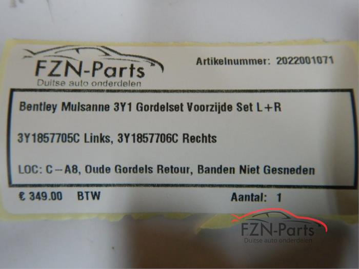 Veiligheidsgordel Set voor Bentley Mulsanne (23904506)