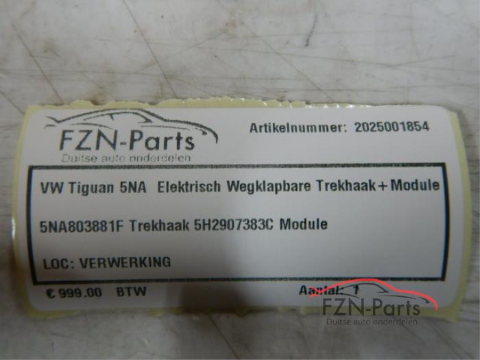 VW Tiguan 5NA Wegklapbare Trekhaak + Module