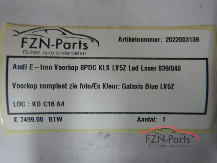 Audi E-Tron Voorkop 6PDC KLS LV5Z Led Laser 039/040