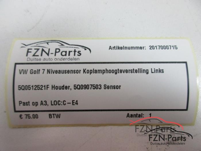 VW Golf 7 Niveausensor Koplamphoogteversteller Links