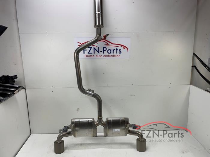 VW Golf 8 GTI Clubsport Facelift Akrapovic Uitlaat Compleet middendemper Einddemper