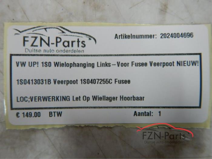 VW Up! 1S0 Wielophanging Links-voor Fusee Veerpoot