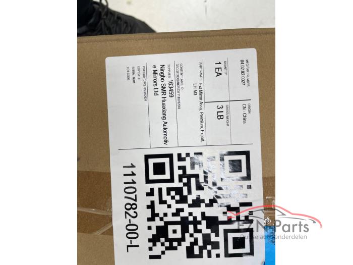 Tesla Model 3 Zij buiten spiegel links Chroom