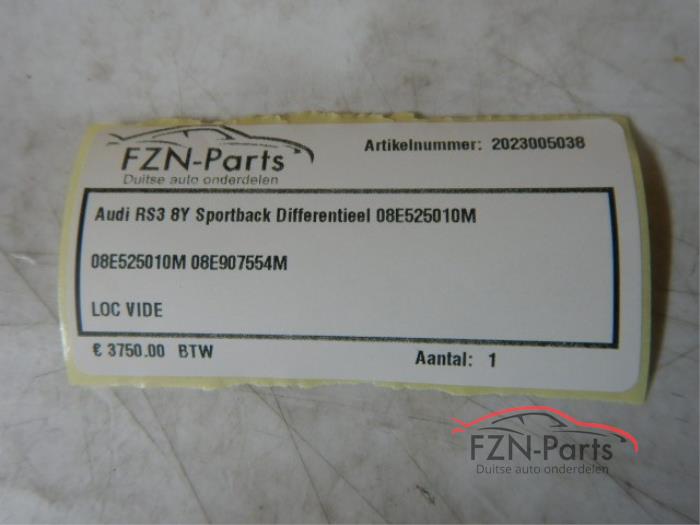 Audi RS3 8Y Sportback Differentieel