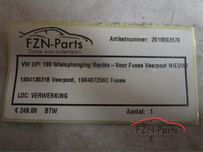VW UP! 1S0 Wielophanging Rechts-Voor Fusee Veerpoot NIEUW!