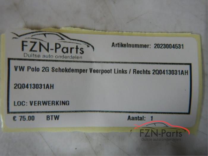 VW Polo 2G Schokdemper Veerpoot Links / Rechts
