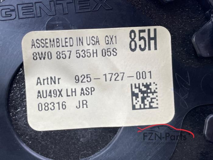 Audi A4 8W Spiegelglas dimmend Links