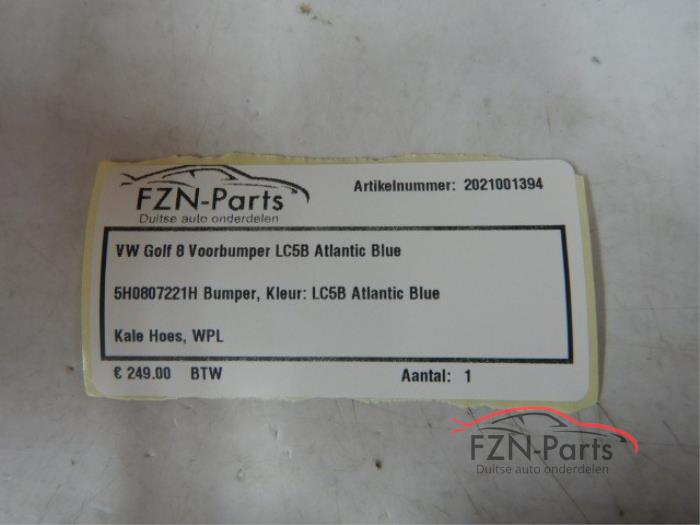 VW Golf 8 Voorbumper LC5B Atlantic Blue
