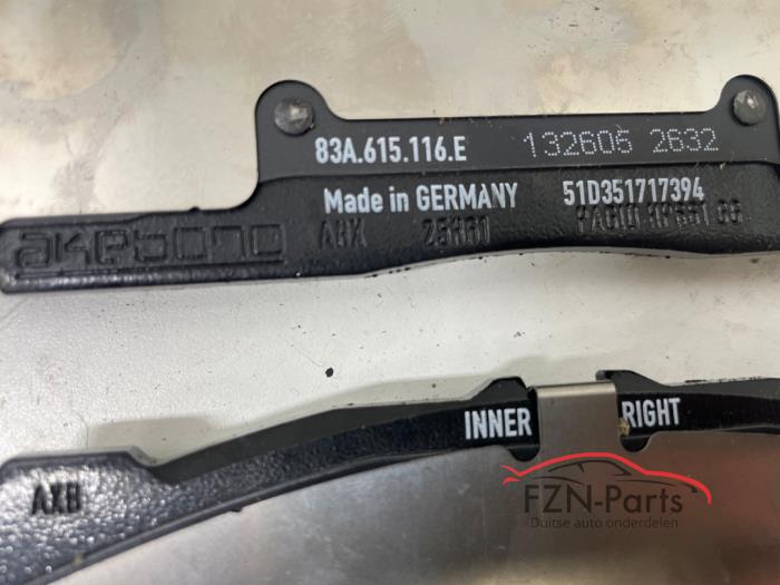 Audi RS3 RSQ3 8Y 83A Remblokken set 4x voorzijde origineel