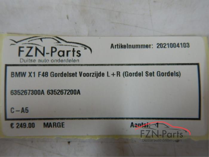 BMW X1 F48 Gordel set voorzijde links rechts