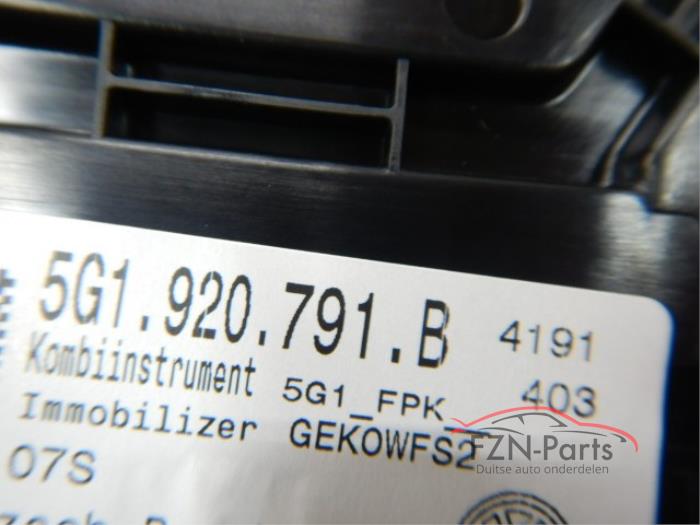 VW Golf 7 3D-Teller Virtual cockpit digitaal