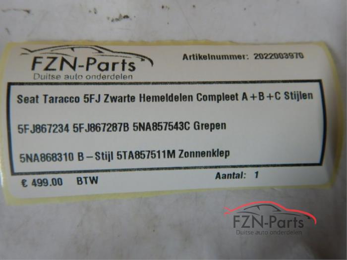 Seat Tarraco 5FJ Hemel bekleding delen set compleet