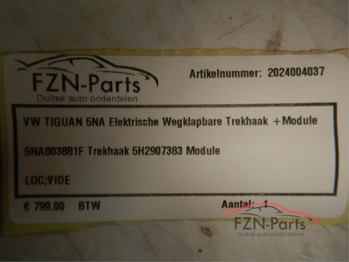 VW Tiguan 5NA Elektrische wegklapbare trekhaak+ module