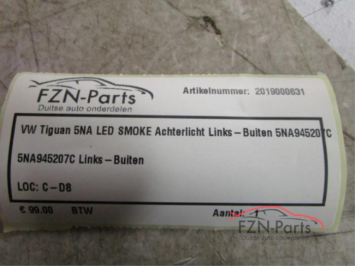 VW Tiguan 5NA LED Smoke Achterlicht Links