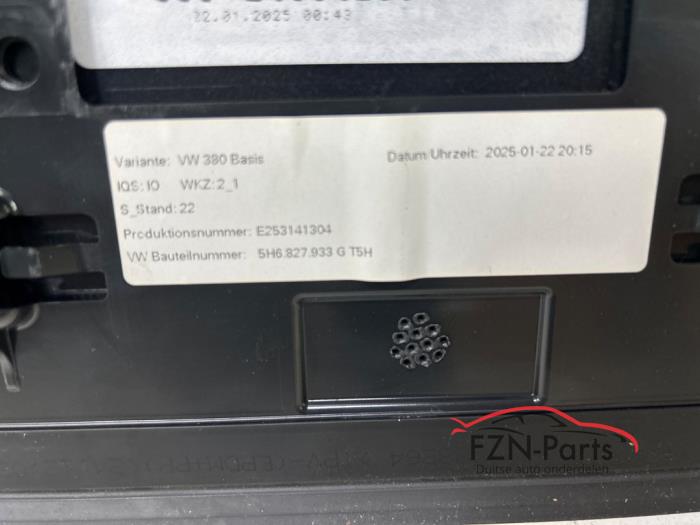 VW Golf 8 5H Achterklep spoiler Blauw