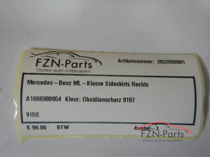 Mercedes-Benz ML-Klasse Sideskirt rechts