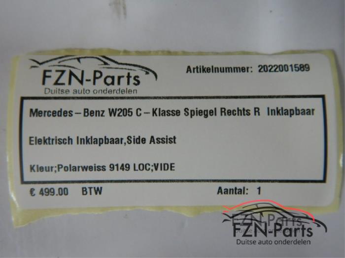 Mercedes-Benz W205 C-Klasse Spiegel Rechts