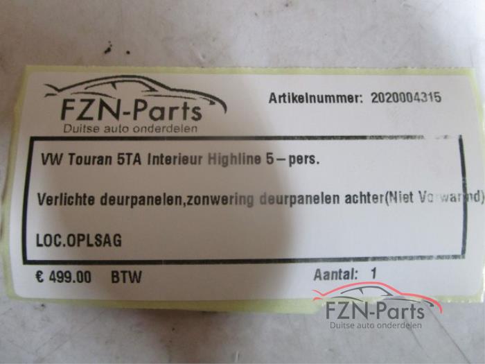 Bekleding Set (compleet) Volkswagen Touran (24027612)