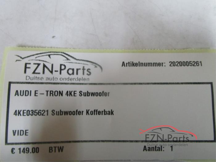 Audi E-tron 4ke subwoofer