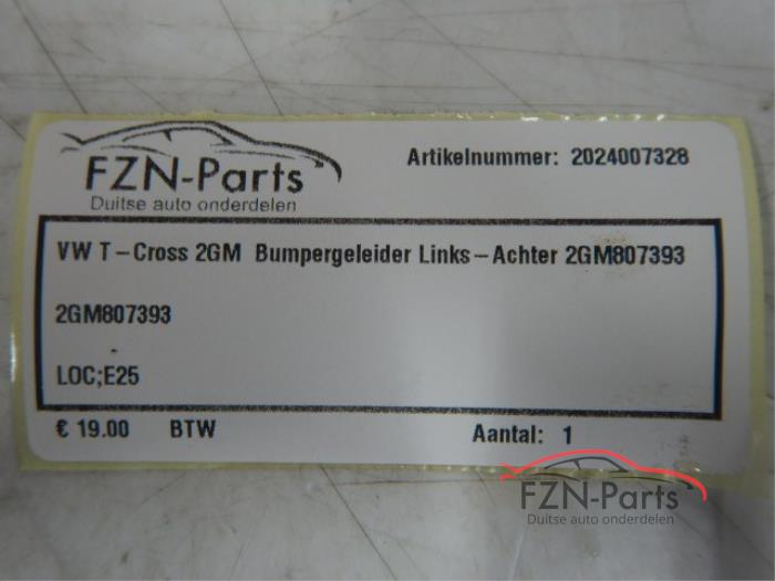 VW T-Cross 2GM Bumpergeleider Links-achter