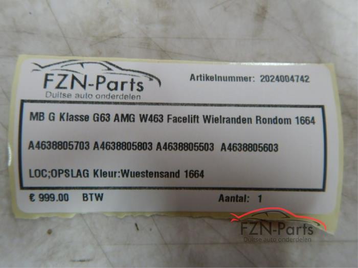 Mercedes-Benz G-Klasse G63 AMG W463 Wielranden Rondom 1664