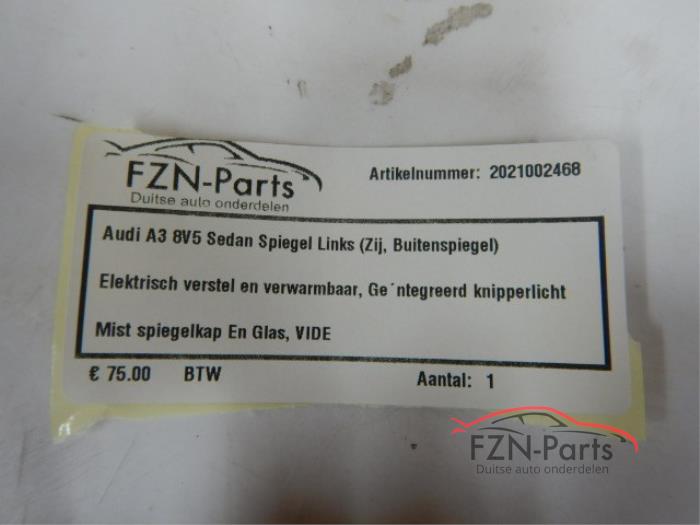 Audi A3 8V5 Sedan Spiegel Links L ( Zij, Buitenspiegel )