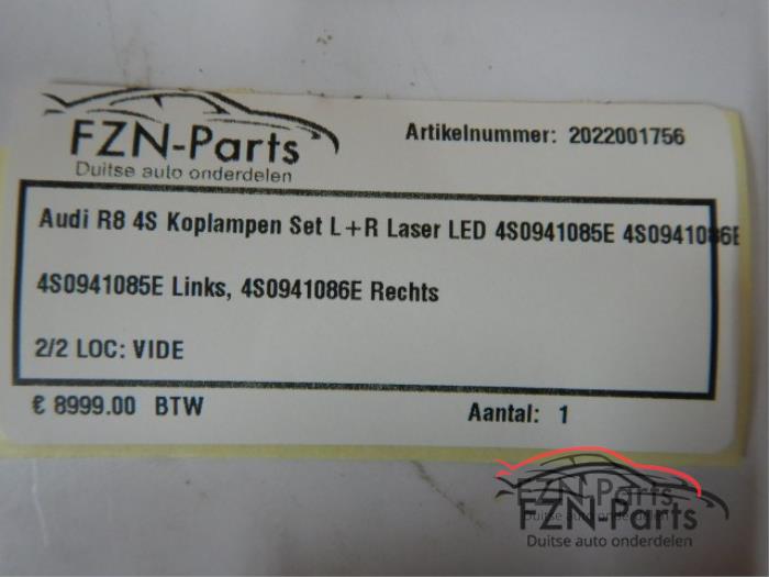 Audi R8 4S Koplampen Set L+R Laser LED