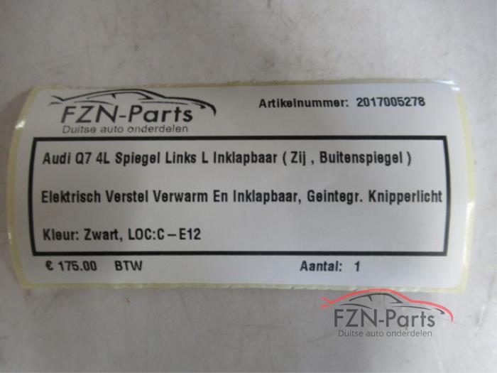 Audi Q7 4L Buitenspiegel Links Inklap