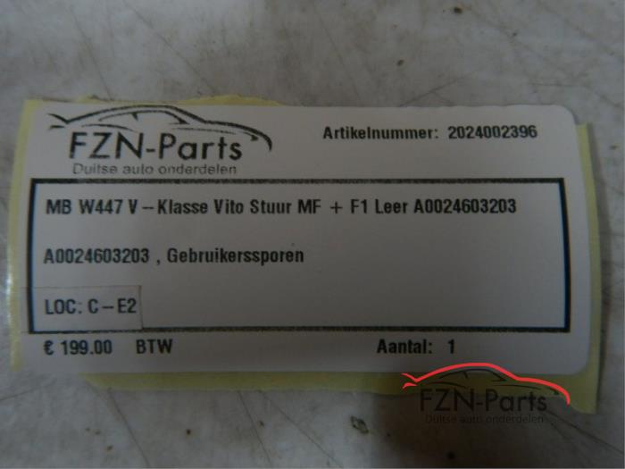 MB V-Klasse W447 Vito Stuur MF+F1 Leer