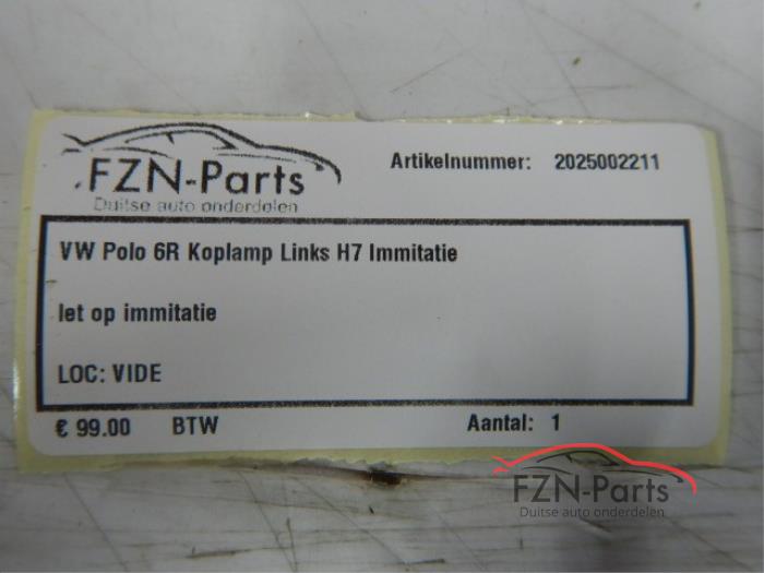 VW Polo 6R Koplamp Links H7