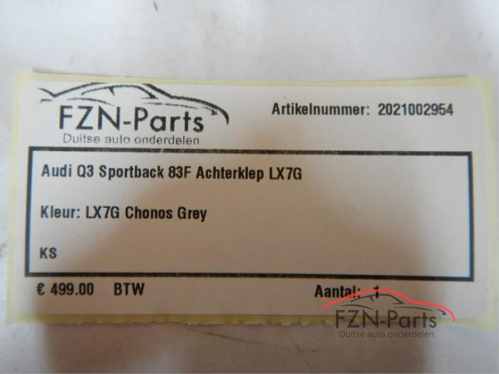 Audi Q3 8U Achterklep Grijs