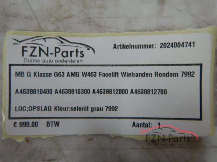 Mercedes-Benz G-Klasse G63 AMG W463 Wielranden rondom 7992