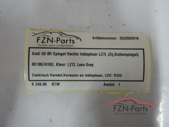 Audi Q5 8R Spiegel Rechts Inklapbaar LD7X