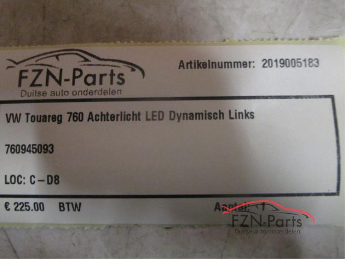 VW Touareg 760 Achterlicht LED Dynamisch Links