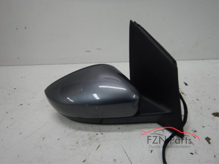 VW Polo 6R 6C zij buiten spiegel rechts grijs