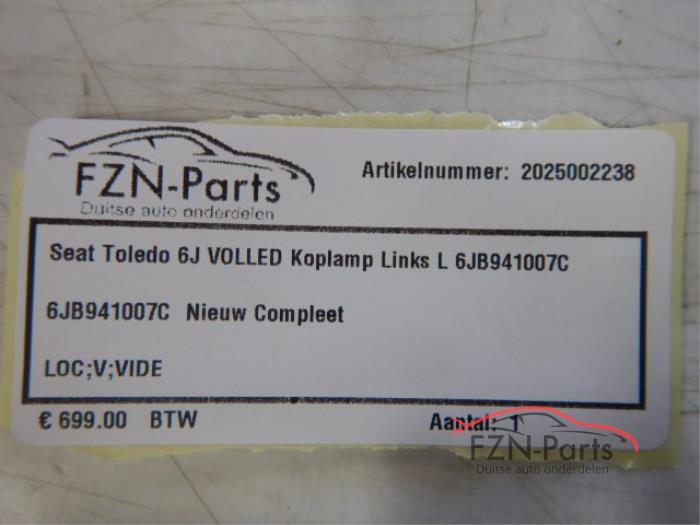 Seat Toledo 6J Volled Koplamp Links