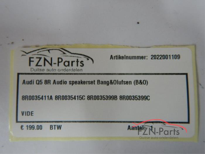 Audi Q5 8R Audio Speakerset B&O