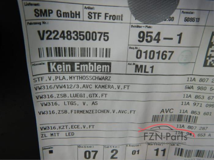 VW ID4 GTX Voorbumper 6PDC LY9T