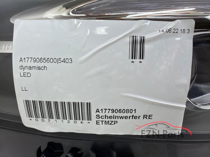 Mercedes-Benz W177 A-Klasse Koplamp Rechts Multibeam LED