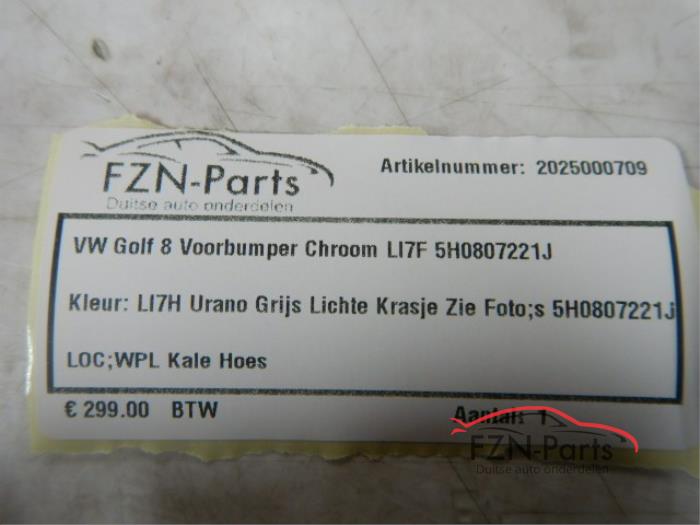 VW Golf 8 Voorbumper Highline LI7F