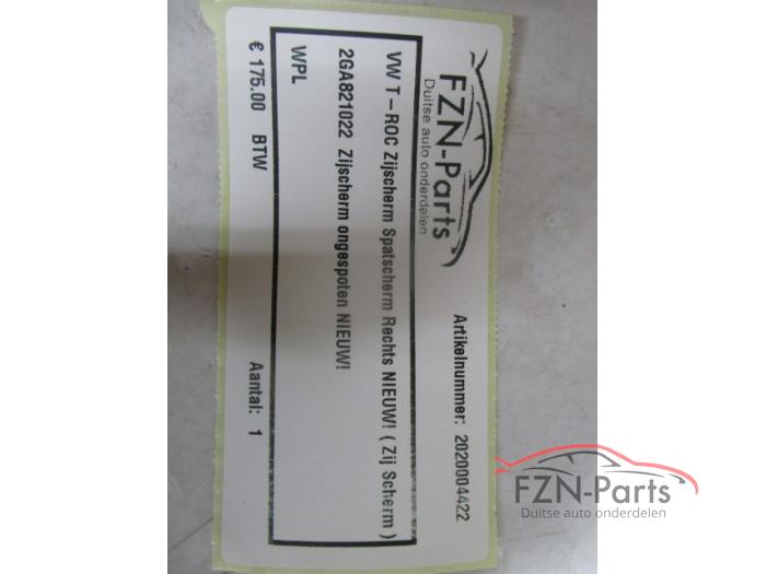 VW T-Roc Zijscherm Spatscherm Rechts R NIEUW ( Zij scherm )