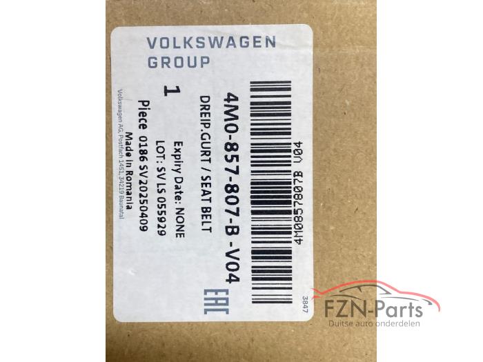 Audi Q7 4M Gordel achterbank midden