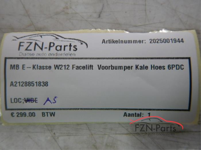Mercedes-Benz E-Klasse W212 Facelift Voorbumper kale hoes 6PDC