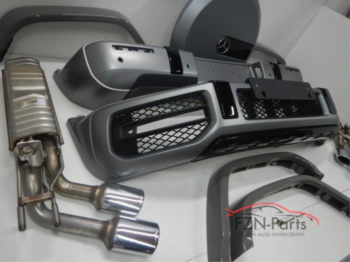 Mercedes-Benz W463 AMG G63 Bumper Pakket rondom 2022 Voor + achter + uitlaat 6PDC
