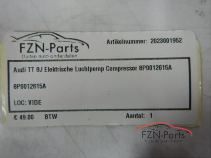 Audi TT 8J Elektrische Luchtpomp Compressor