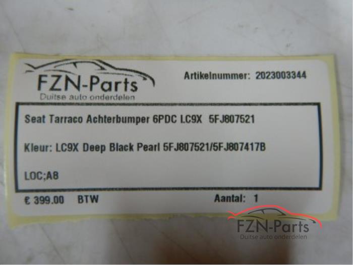 Seat Tarraco Achterbumper 5FJ 6PDC LC9X